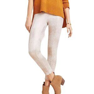 Anthropologie Pant Women 32 Gold Metallic Pull On Ankle Shimmer Boho Festival